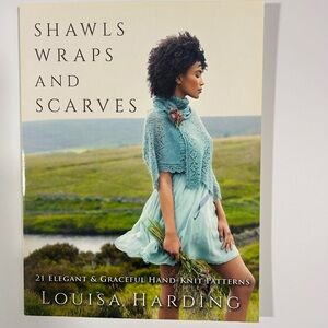Knitting Pattern Book Shawls, Wraps and Scarves Never Used